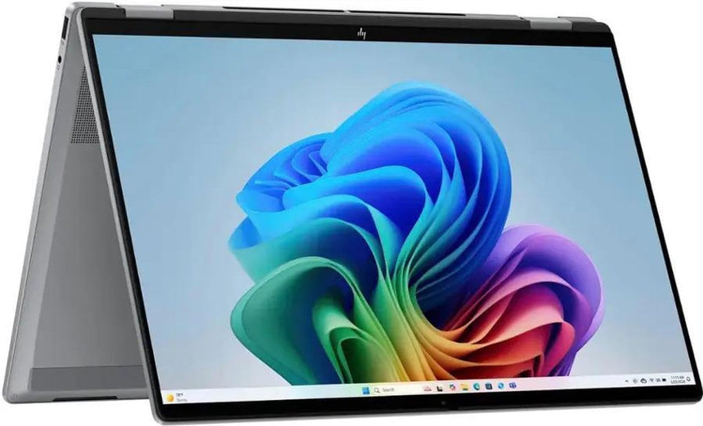 HP OmniBook X Flip 2-in-1 16" FHD+ Touch Screen Laptop |AMD Ryzen AI 5 340|AMD Radeon 840M | Copilot|Backlit|Meteor Silver| 16GB RAM DDR5 | 2TB SSD |Windows 11 Pro|Bundle with Microsoft Office 2021