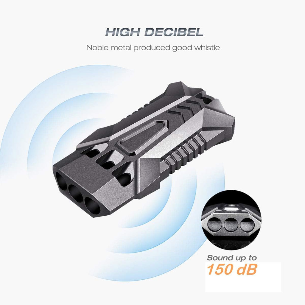 Emergency Whistles Lifeguard Safety Whistle with Lanyard and Keychain for Outdoor Camping Hiking Boating Backpacking Fishing Kayak Kids Rescue Signaling Loud Survival Whistle