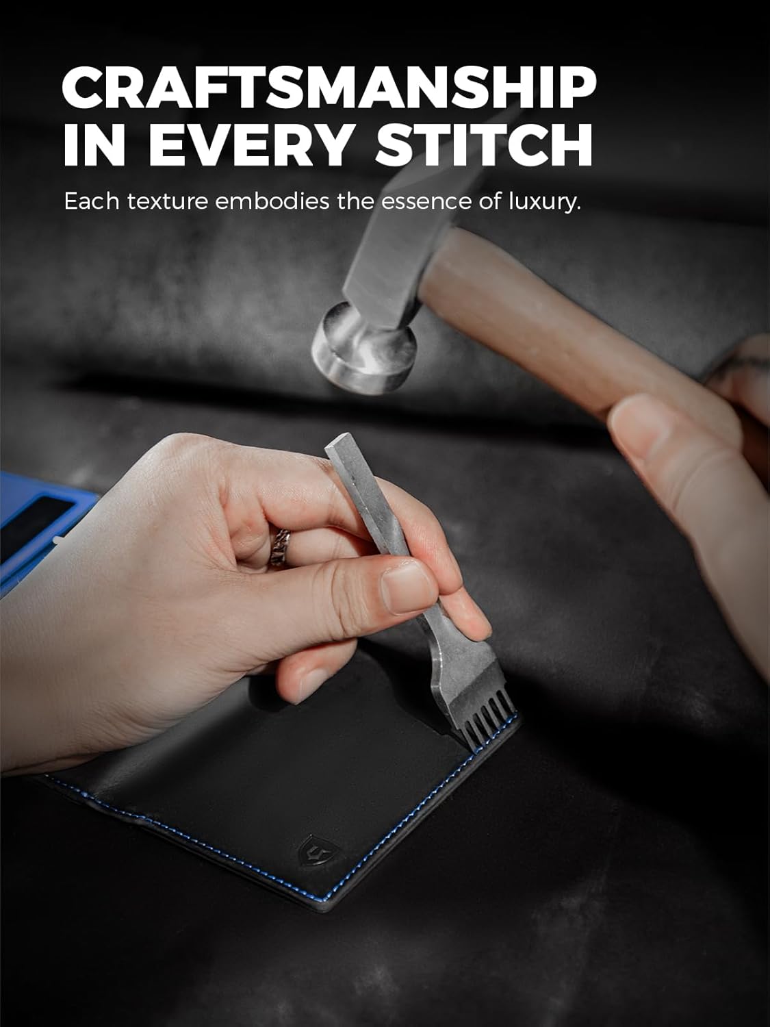 LORZOR Minimalist Wallet for Men with Credit Card Holder, Finest Full Grain Leather, Pop up Smart Wallet, Trifold Slim Wallet, RFID Blocking, Front Pocket, ID Window