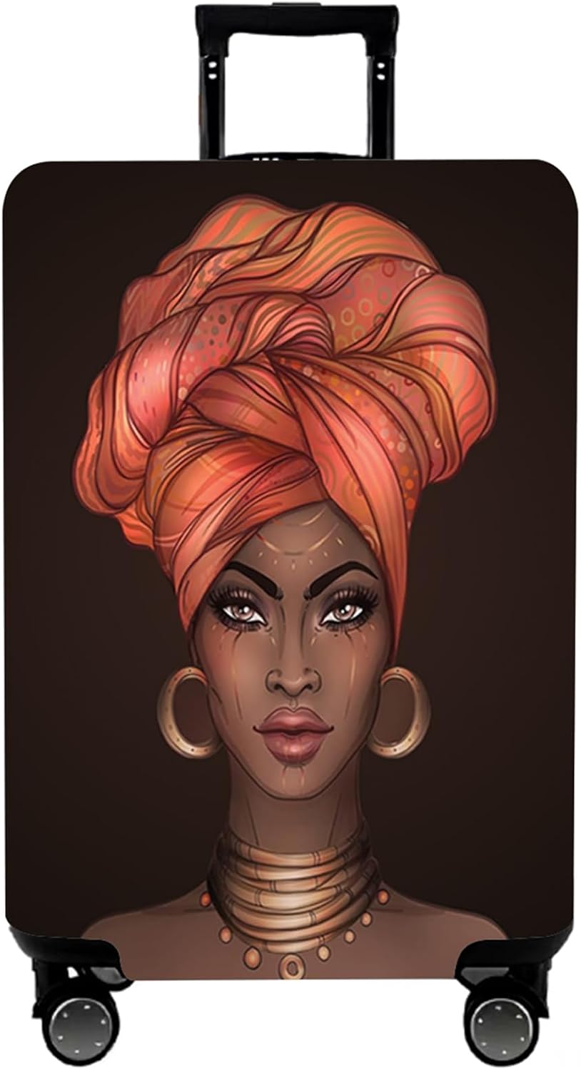 WUJIAONIAO Travel Luggage Cover Spandex Suitcase Protector Washable Baggage Covers (L (for 25-28 inch luggage), don't touch)