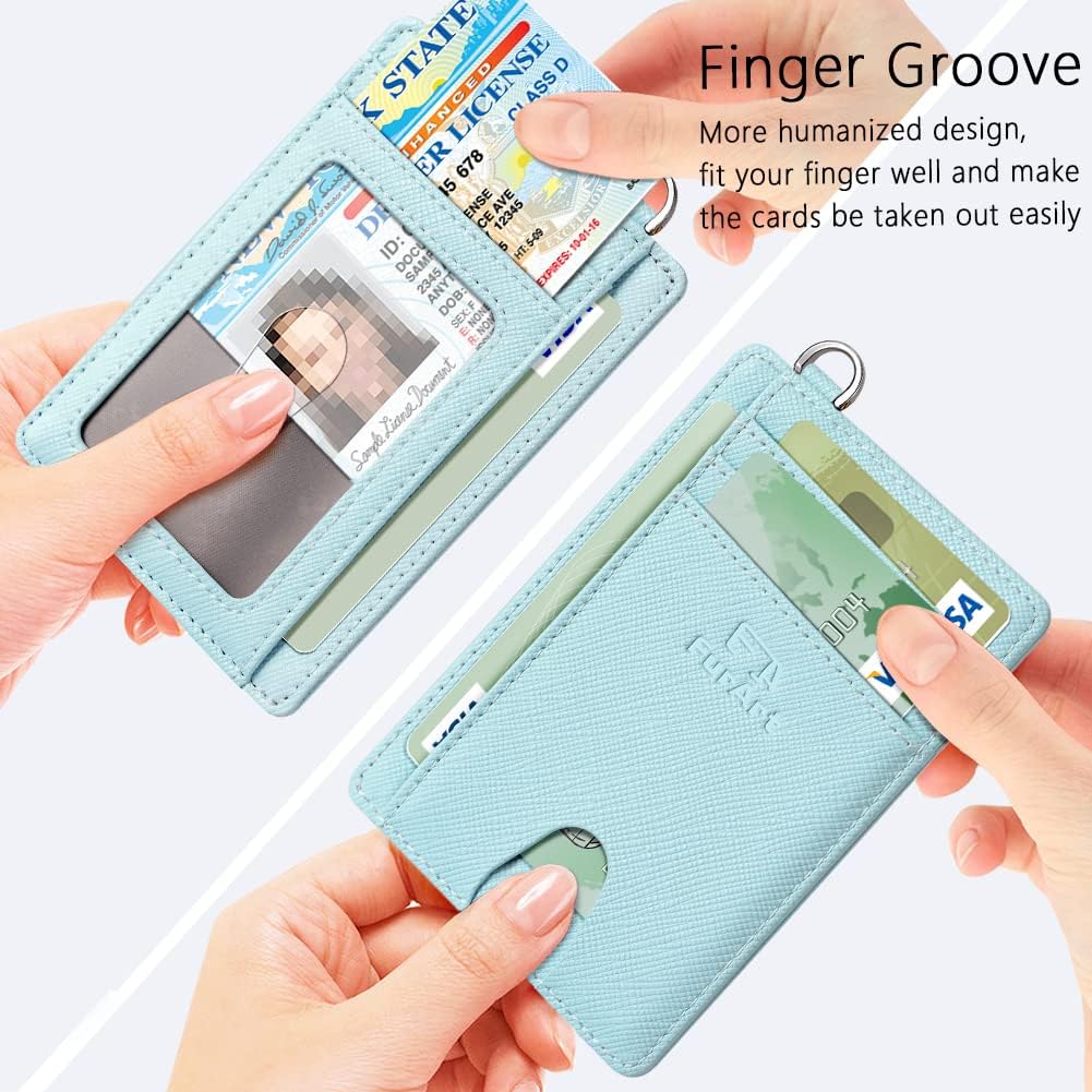 FurArt Slim Minimalist Wallet, Front Pocket Wallets, RFID Blocking, Credit Card Holder for Men & Women
