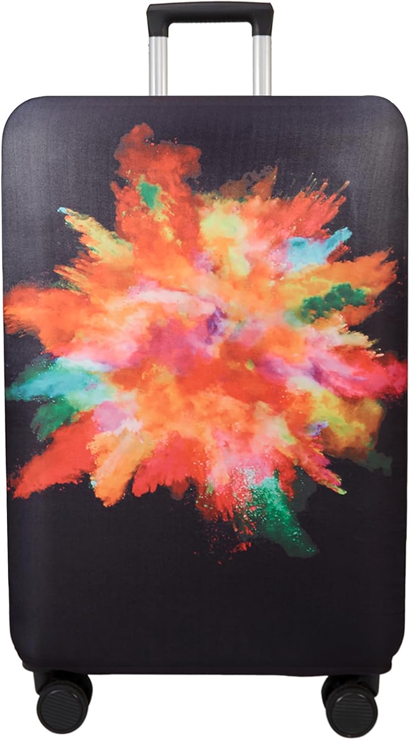 WUJIAONIAO Travel Luggage Cover Baggage Suitcase Protector Fit for 18-32 Inch Luggage (XL (for 29-32 inch luggage), Graffiti)