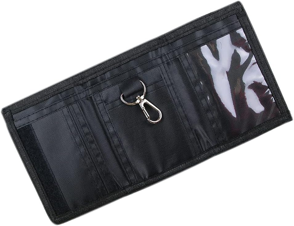 NEICY RFID Blocking Canvas Wallet for Men and Women - Camo Trifold Outdoor Sports Wallets with Magic Sticker for Teen Kids (Camo Green)