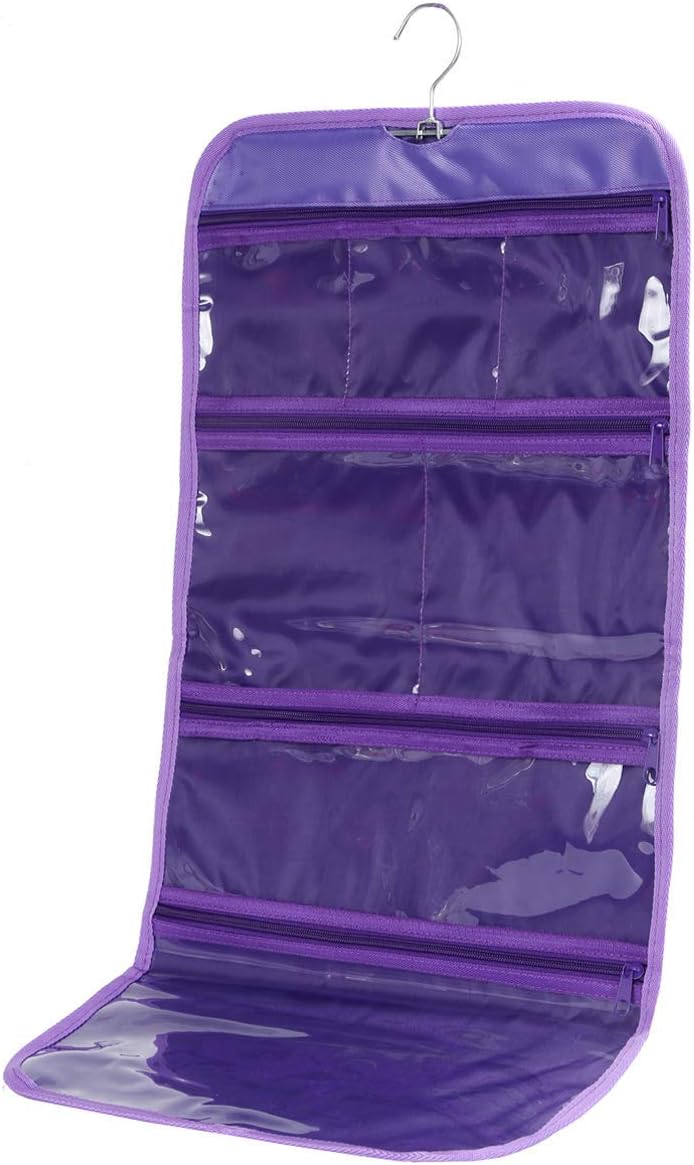 Foldable Clear Hanging Travel Toiletry Bag Cosmetic Organiser Storage