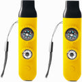 Emergency Survival Safety Whistle，Whistle for Kids with Lanyard,Compass,Thermometer,Ideal for Kayaking, Boating, Hiking, Camping, Climbing