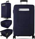 Slohif Luggage Cover for Suitcase Tsa Approved Protector - Luggage Sleeve Suit Case Cover Travel Stretch Large Baggage Case Protective Washable Fit 29-30 Inch Navy Blue