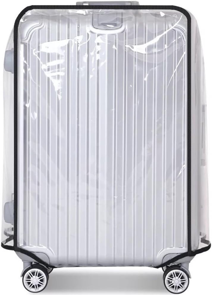 JenKin Luggage Protector Suitcase Cover PVC Waterproof Travel Suitcase Fits Most to 30"（30" (21.3" L x 13.4" W x 29.5" H)）