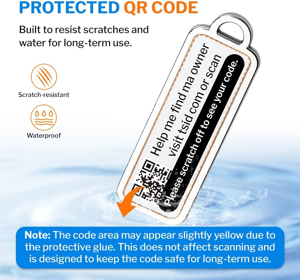 Forge Lost and Found Luggage Tags, Global Luggage Tracking Tag, WorldTracer Compatible, Travel Sentry Powered Baggage ID System for Luggage, Bags, Suitcases, and More (Whit 2 PK Small)