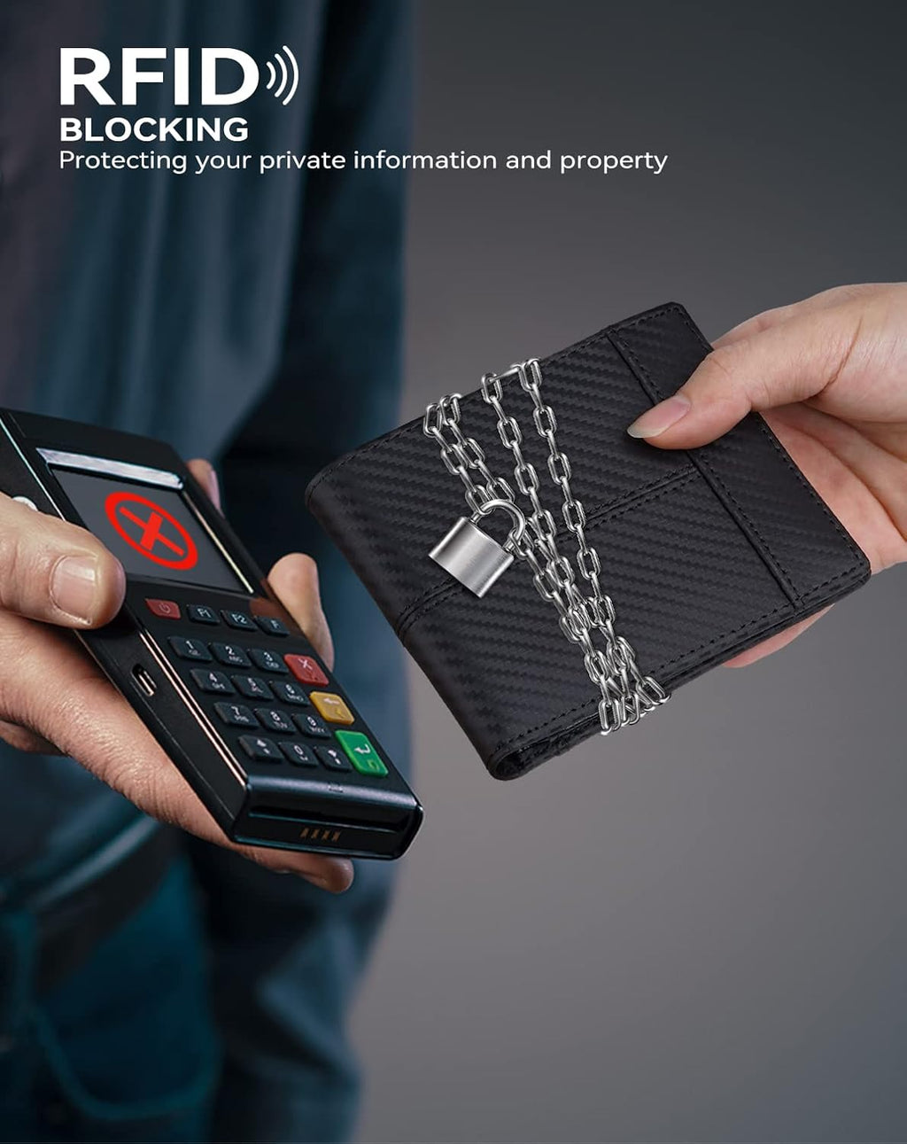 Swallowmall Mens Wallet Rfid Blocking Leather Wallet for Men Bifold Wallet Leather with 1 ID Window 16 Card Slot