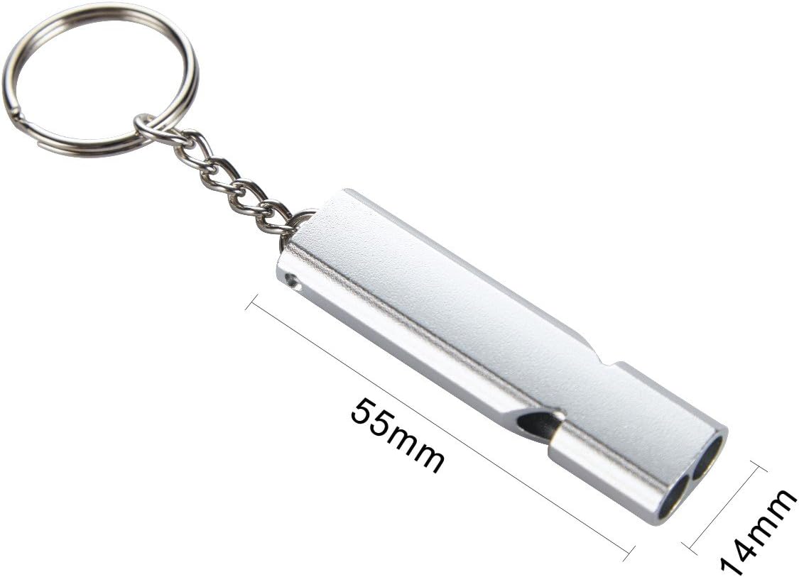 Noopel Emergency Whistles Lifeguard Safety Whistle with Lanyard and Keychain for Outdoor Camping Hiking Boating Backpacking Fishing Kayak Kids Rescue Signaling Loud Survival Whistle