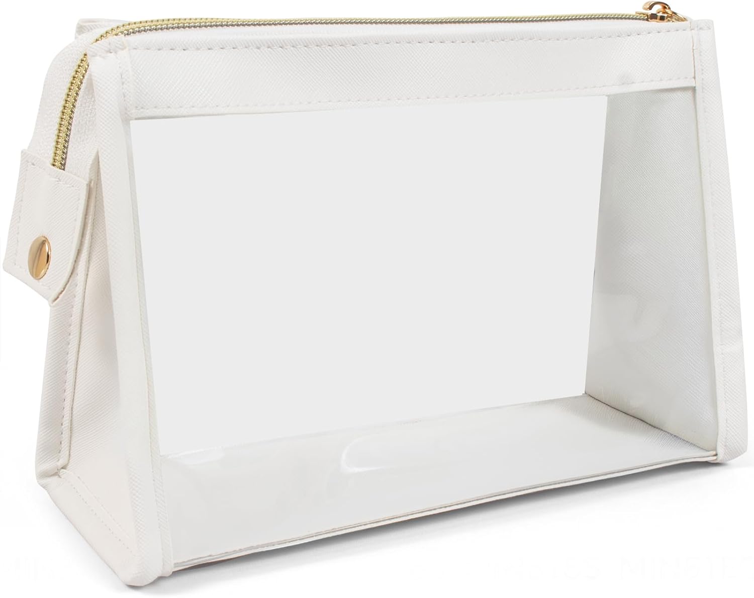 Small Clear Makeup Bag, Waterproof Clear Travel Toiletry Bag Case Cosmetic Bag with Zipper Small Makeup Pouch Travel Bags for Toiletries Travel Essentials Car Organizer