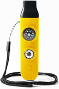 Emergency Survival Safety Whistle，Whistle for Kids with Lanyard,Compass,Thermometer,Ideal for Kayaking, Boating, Hiking, Camping, Climbing