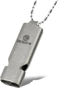 TACRAY Emergency Whistles Lifeguard Safety Whistle with Neck Chain and Keychain for Outdoor Camping Hiking