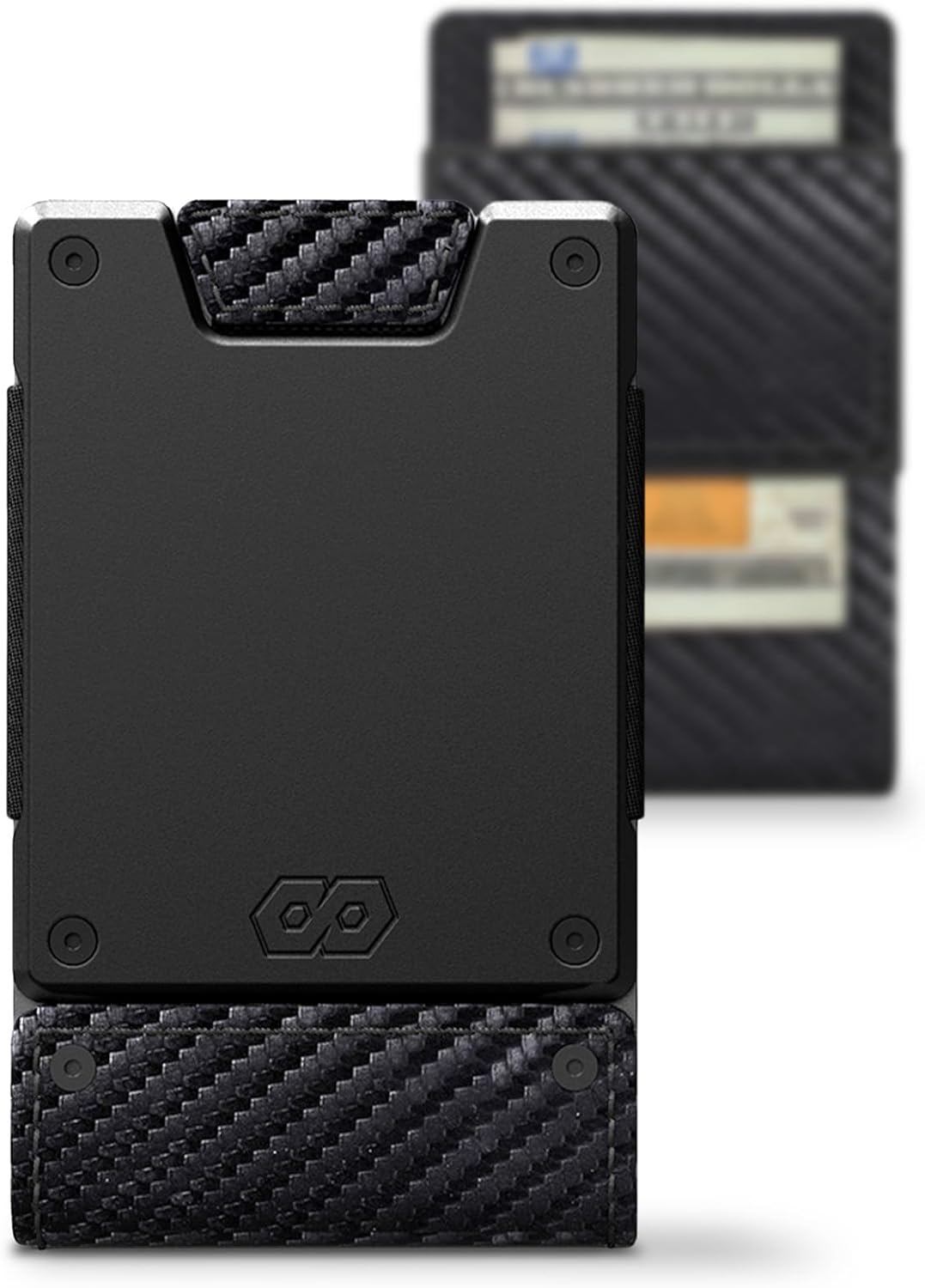 PROOF Wallet | Slim Minimalist Wallets for Men | Leather & Metal | RFID Wallet | Front/Back Pocket | Gift Box | Veteran Owned