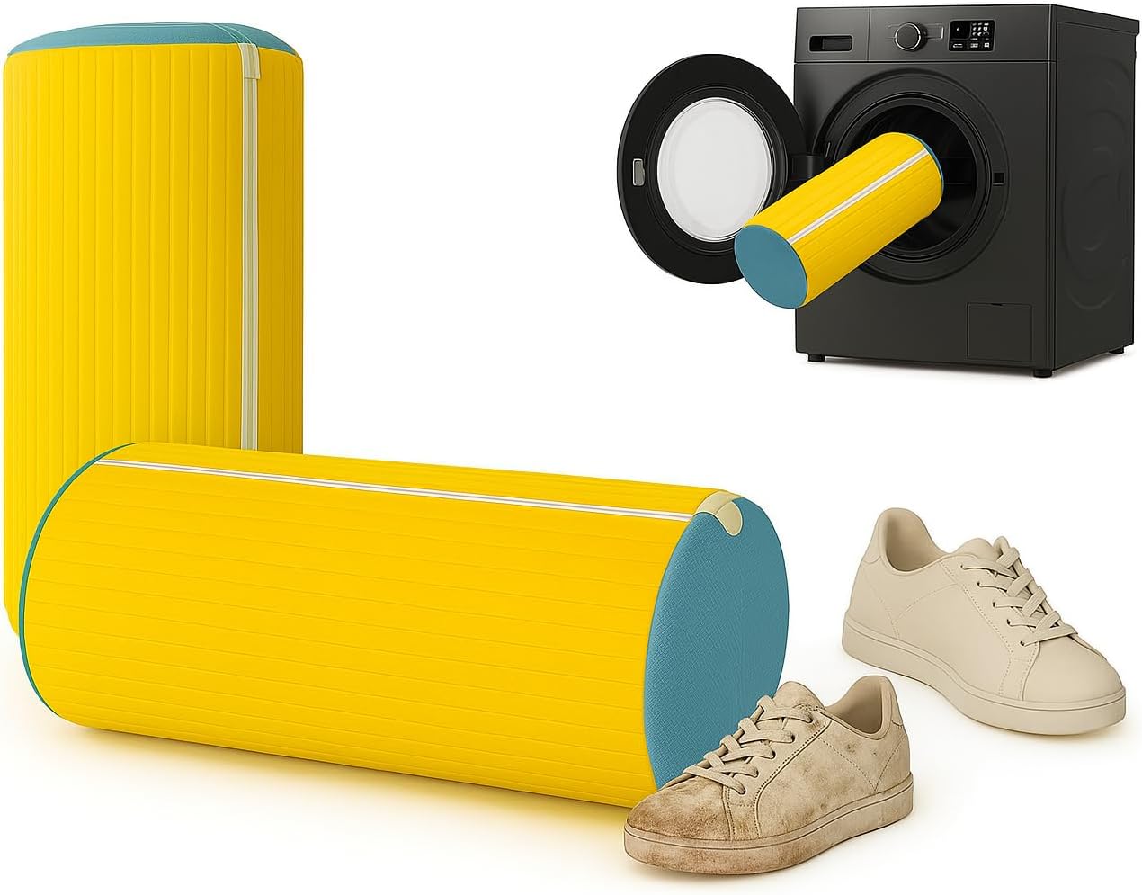 Shoe Washing Machine Bag, Laundry Shoe Bag for Washer and Dryer, Shoe washing Bag for Sneaker, Tennis Shoes, Unstain Cleaner. wash bag with mesh, Ykk zipper, soft fibers