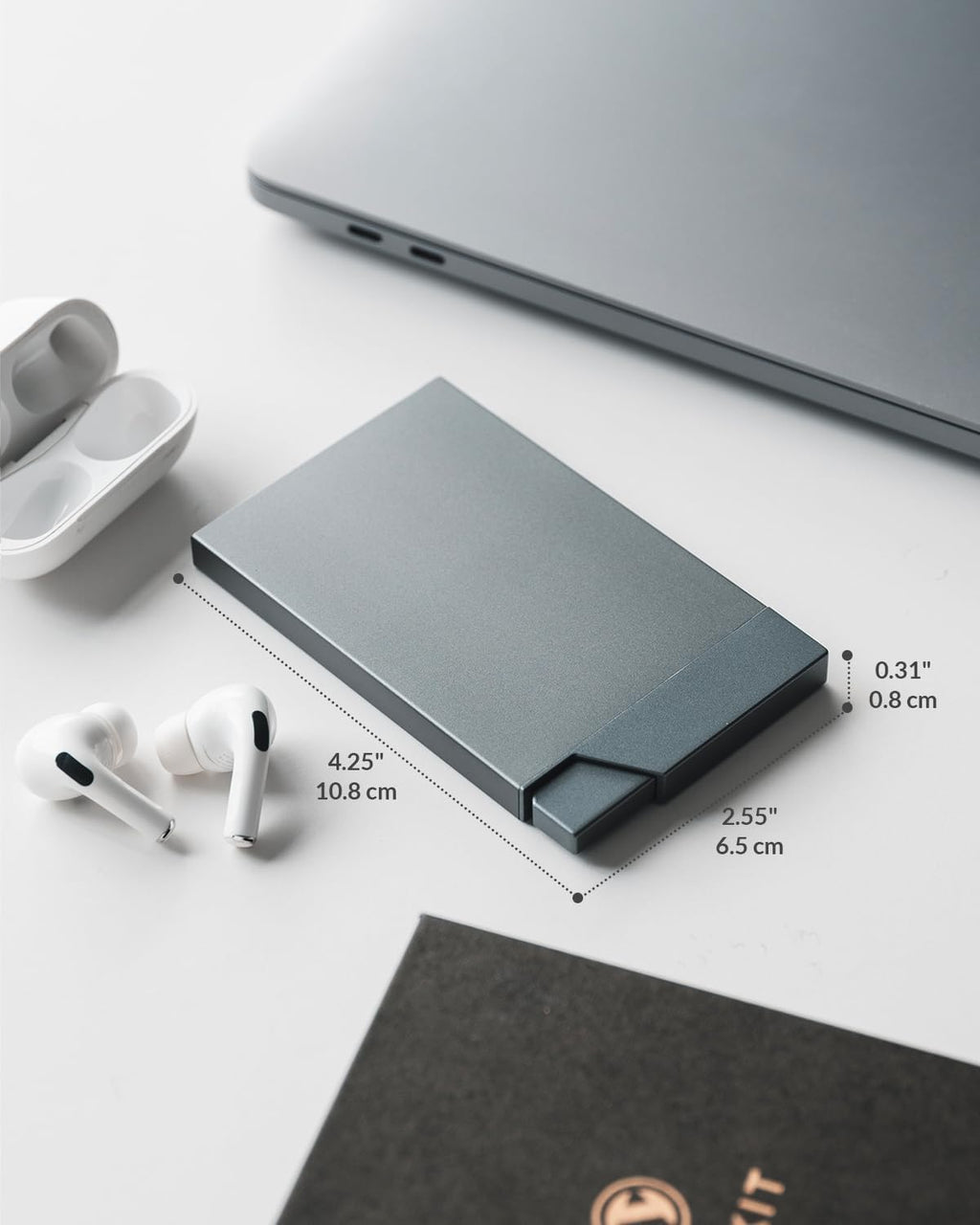 VULKIT Pop up Card Holder Minimalist Credit Card Holder RFID Blocking Slim Metal Card Case for Men or Women(Rose Gold)