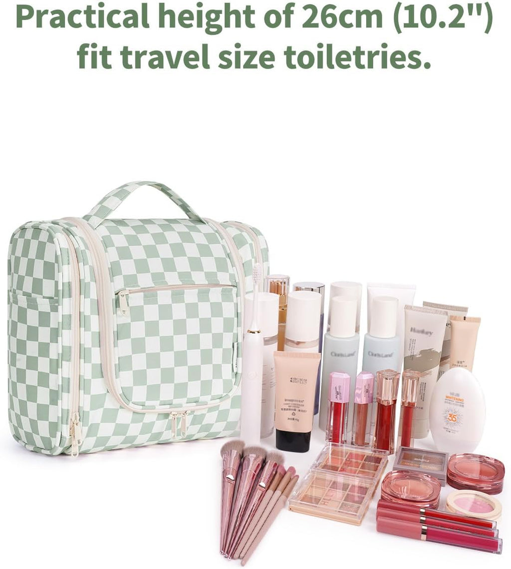 Narwey Hanging Toiletry Bag for Women Travel Makeup Bag Organizer Toiletries Bag for Cosmetics Essentials Accessories