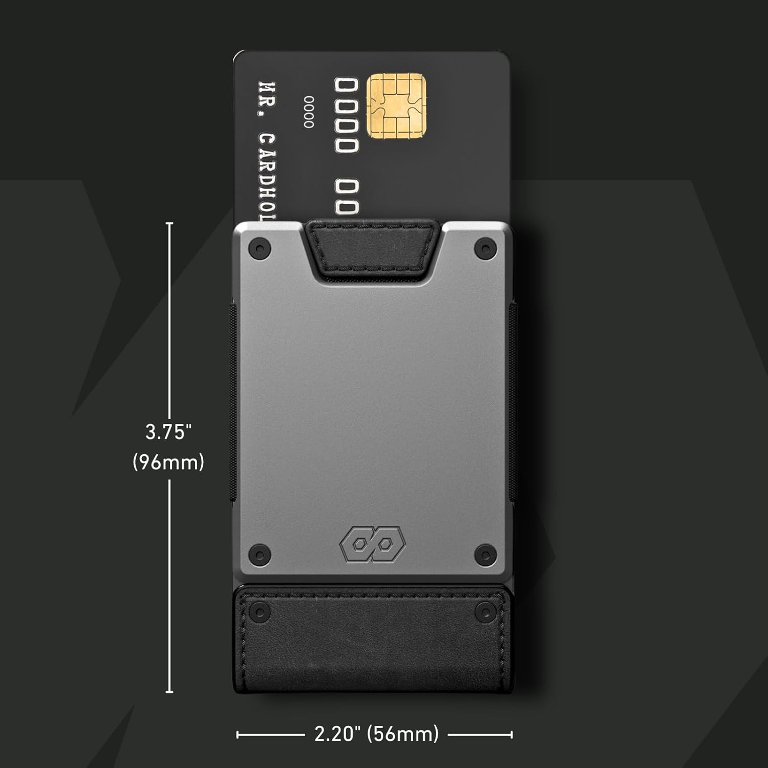 PROOF Wallet | Slim Minimalist Wallets for Men | Leather & Metal | RFID Wallet | Front/Back Pocket | Gift Box | Veteran Owned