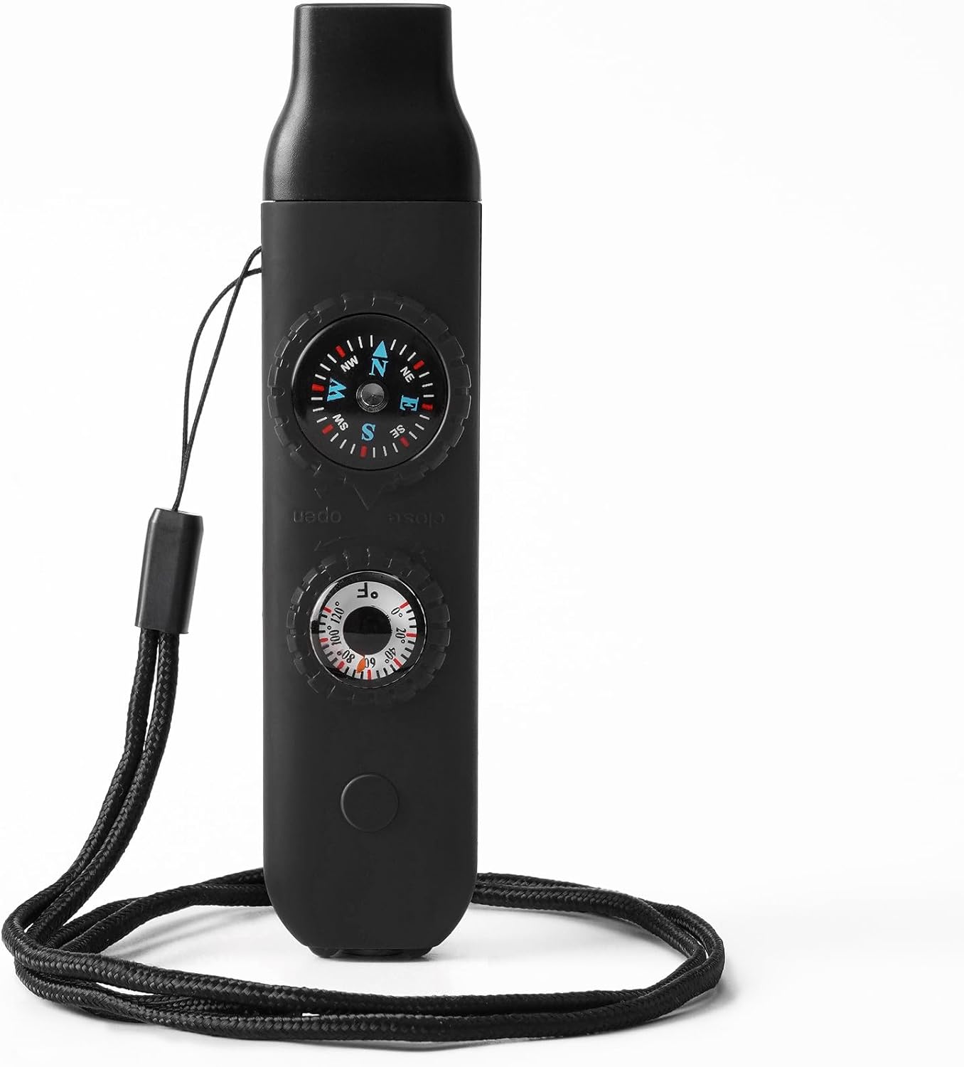 Emergency Survival Safety Whistle，Whistle for Kids with Lanyard,Compass,Thermometer,Ideal for Kayaking, Boating, Hiking, Camping, Climbing