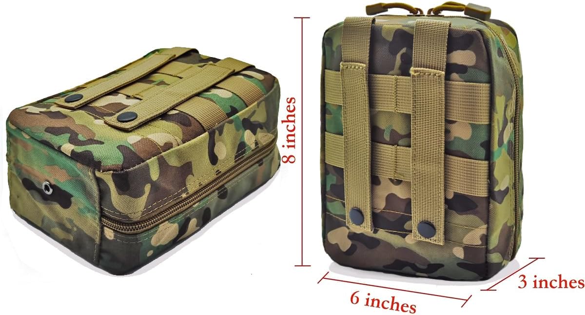 Carlebben EMT Pouch MOLLE Ifak Pouch Tactical MOLLE Medical First Aid Kit Utilit Camouflage