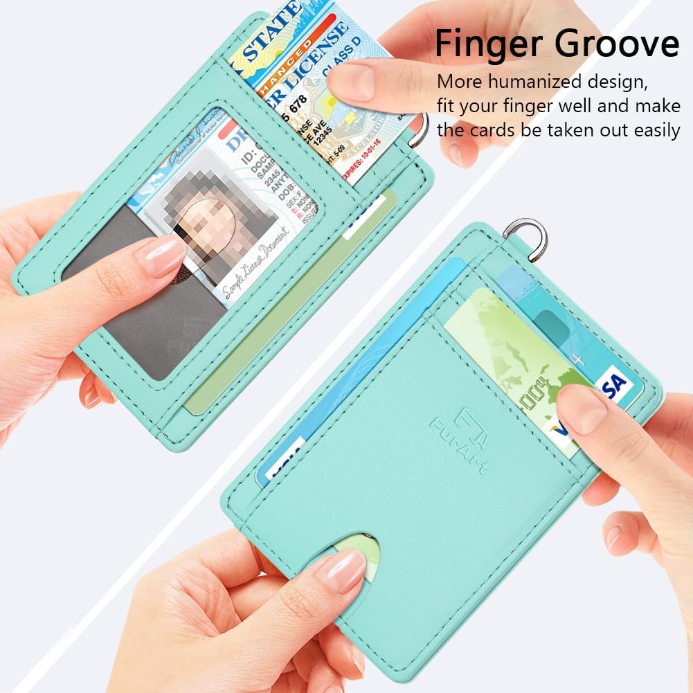 FurArt Slim Minimalist Wallet, Front Pocket Wallets, RFID Blocking, Credit Card Holder for Men & Women