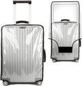 Suitcase Cover for 30" Luggage TSA Approved Clear PVC Thickened Protective Sleeve Waterproof Cover for Wheeled Luggage