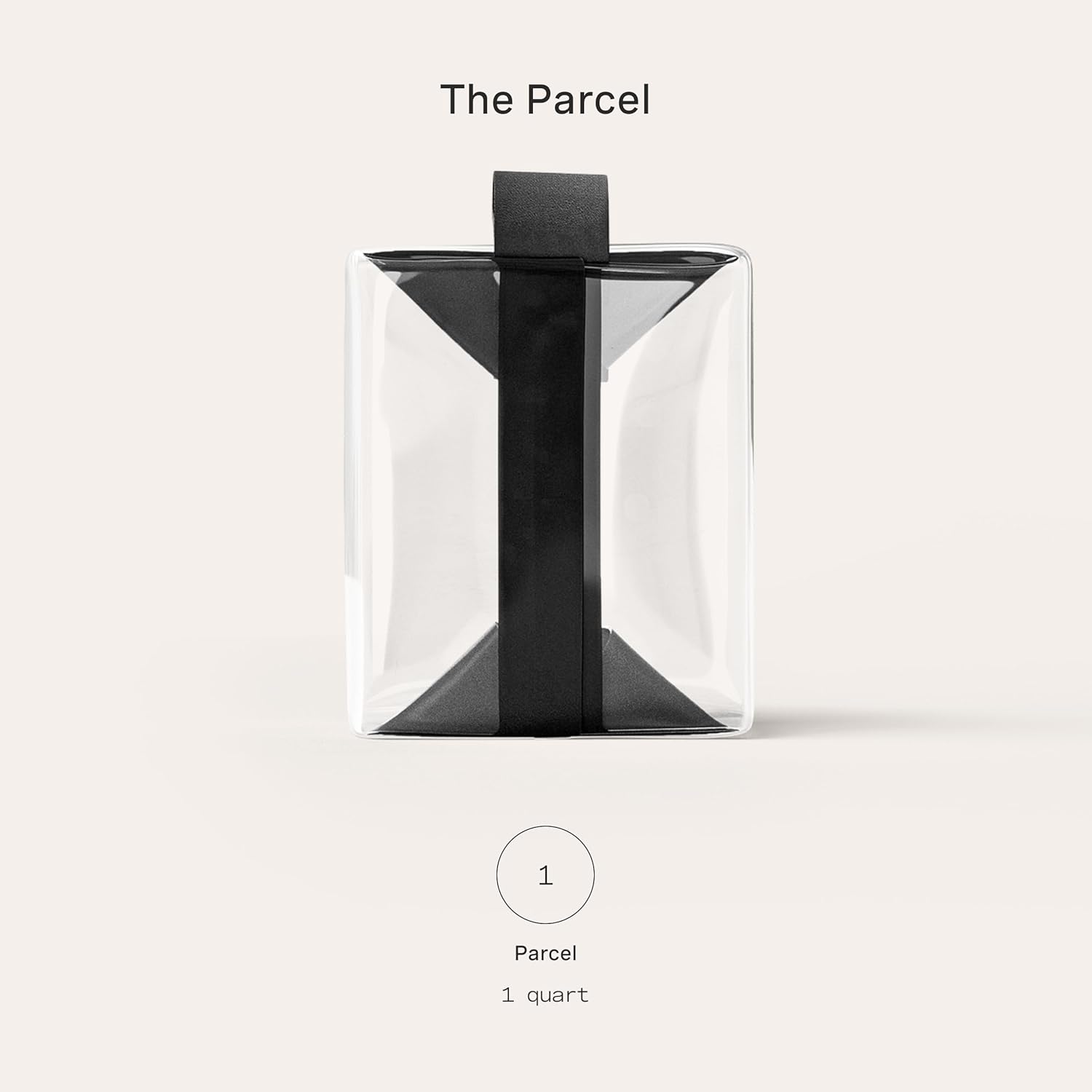 Cadence Parcel - Clear Dopp Kit with Magnetic Closure - Durable and Leak-Resistant Travel Toiletry Kit - Modular Design