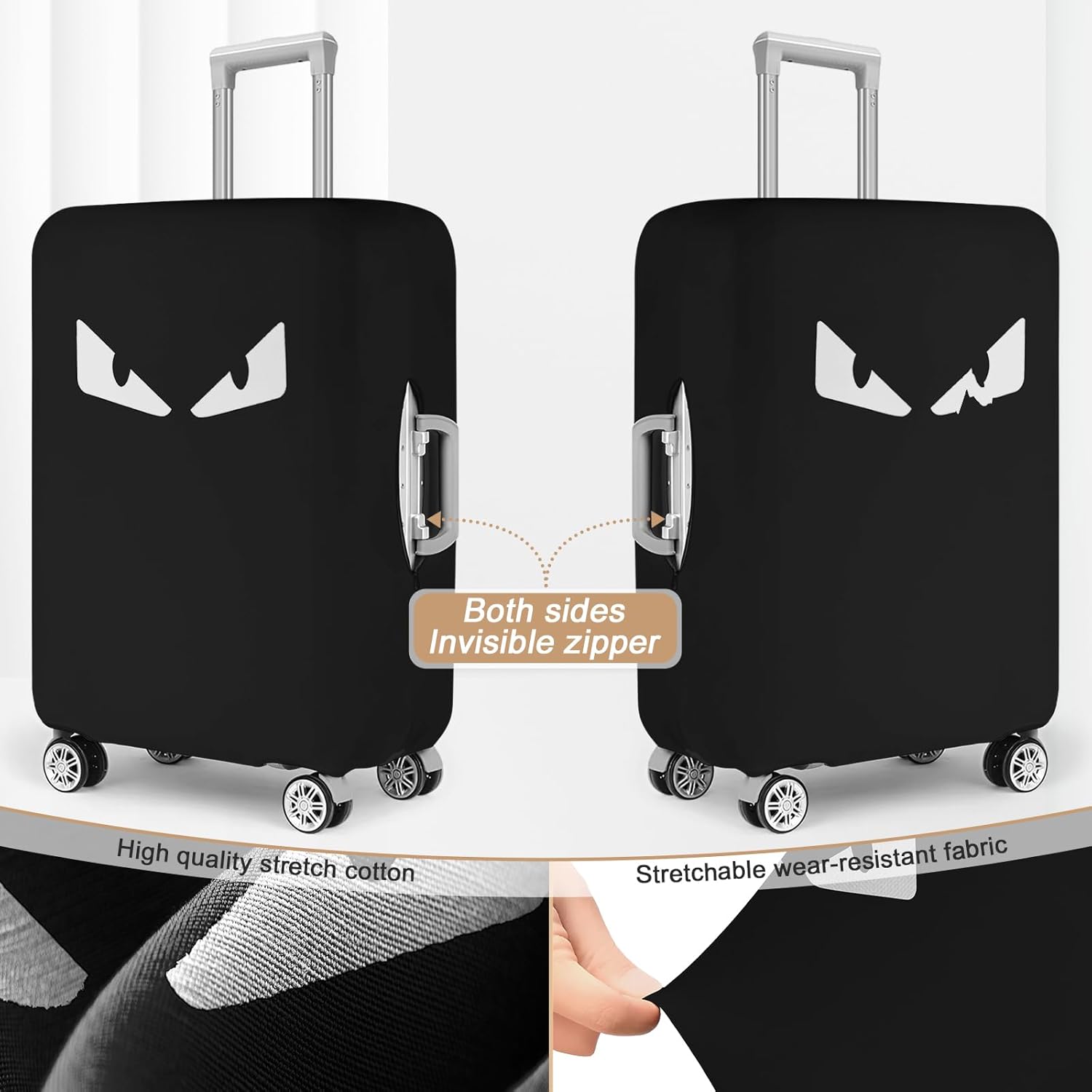 Luggage Covers For Suitcase Tsa Approved, Washable Suitcase Cover Elastic Luggage Protector Scratch Resistant Suitcase Cover For 30-32 Inch Wheeled Luggage(Eye-30 inch)