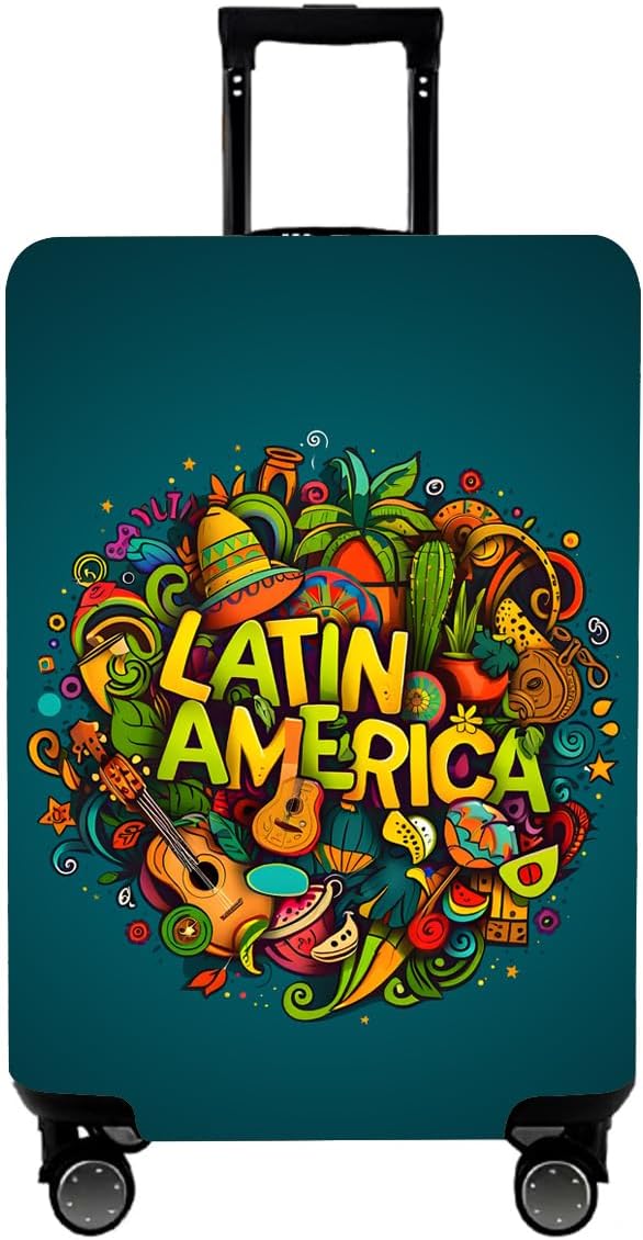 WUJIAONIAO Travel Luggage Cover Baggage Suitcase Cover Protector Skins 18-32 Inch (US-Area, XL (for 29-32 inch luggage))