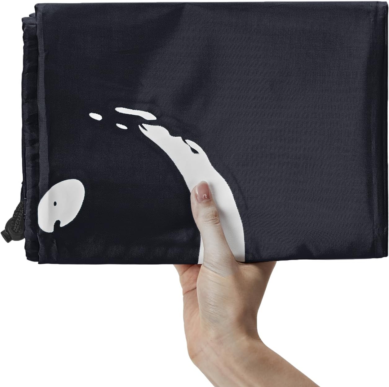 HOMEST XL Wash Me Travel Laundry Bag, Dirty Clothes Organizer, Large Enough to Hold 4 Loads of Garments, Easy Fit a Hamper or Clothing Basket, Black