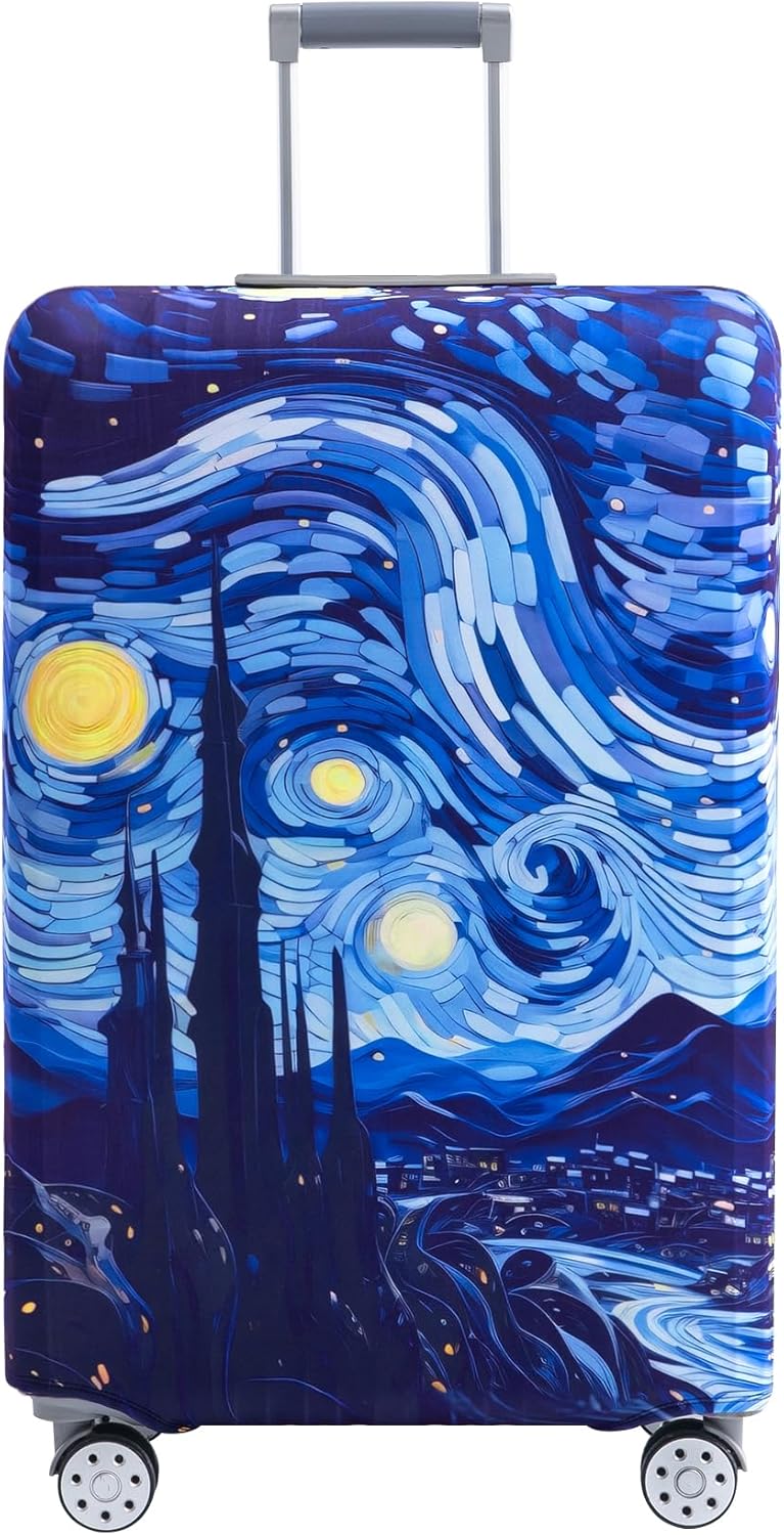 Travelkin Luggage Covers For Suitcase Tsa Approved,Suitcase Cover Protector Fit 18-32 Inch Luggage (Galaxy, XL)