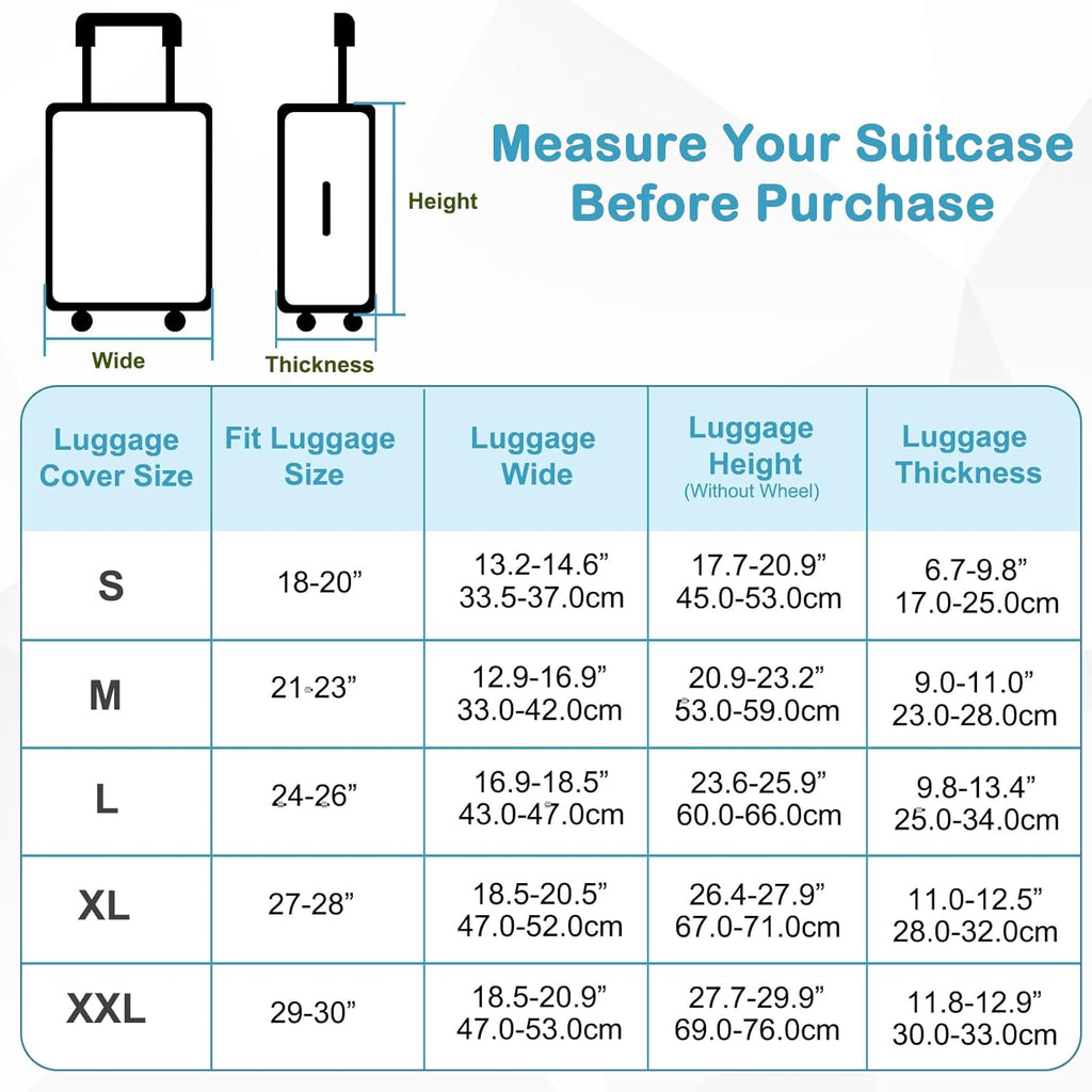 Pink Dino Suitcase Luggage Cover, Thick Suitcase Cover for Carry on Luggage Protector Fits 18-30 Inch Case