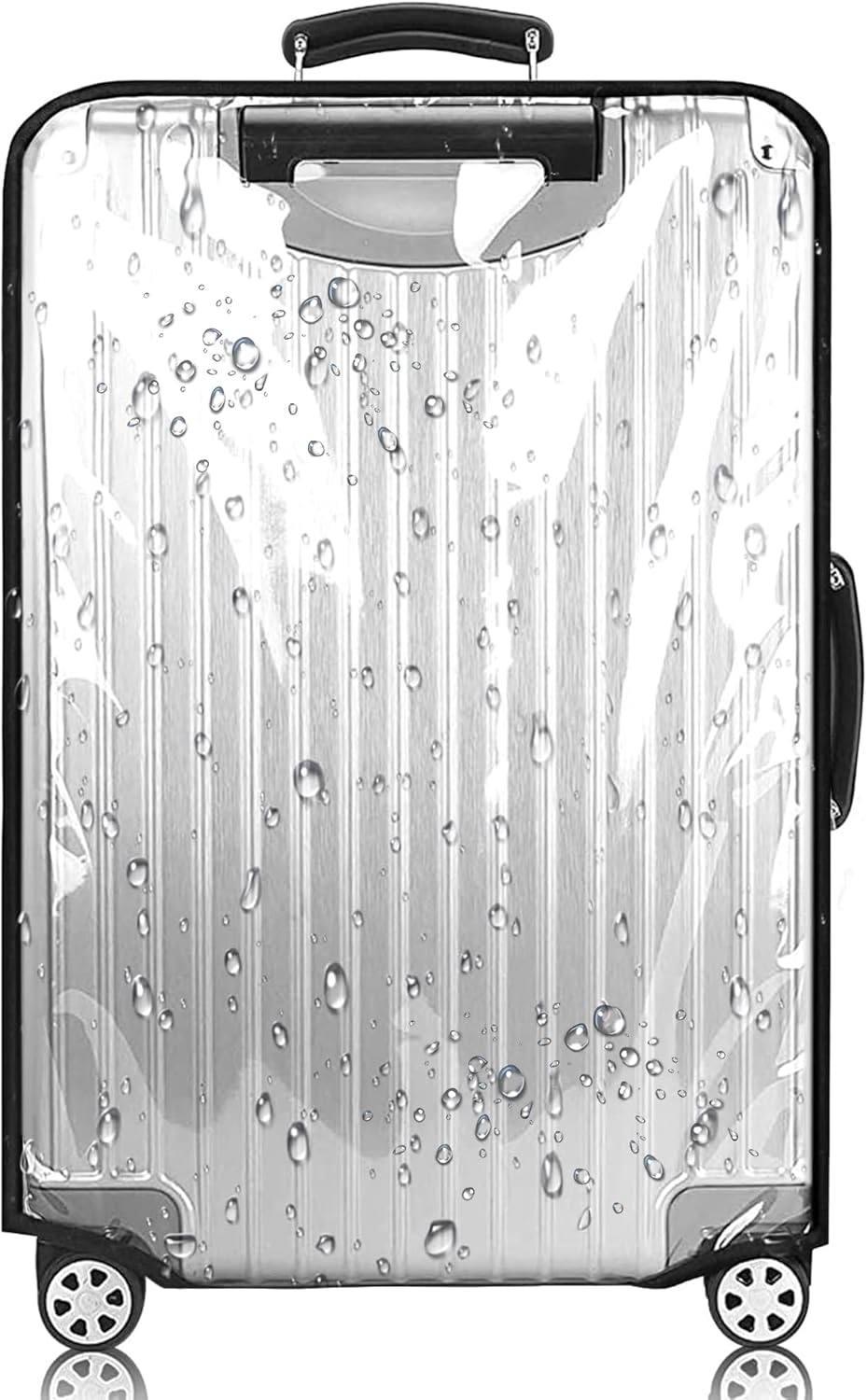 20 Inch PVC Luggage Protector Cover for TSA Approved Clear Suitcase Protector 20-21 Inch Transparent Luggage Protective Cover Case Suitable for 20"-21"