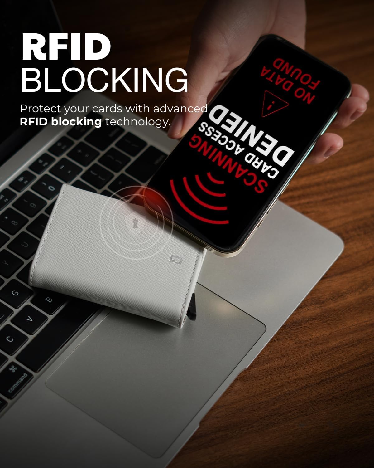 Jenoss Smart Wallet For Men & Women: Full Grain Leather, Handcrafted, Slide Metal Pop Up Case, Slim RFID Blocking Credit Card Holder Minimalist Compact 12 Cards Slot Organizers ID Clip (Grey & Black)