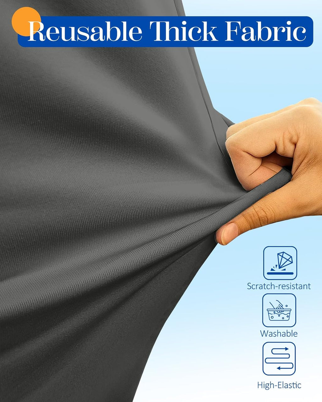 Slohif Luggage Cover for Suitcase Tsa Approved Protector - Luggage Sleeve Large Suit Case Cover Travel Stretch Baggage Case Protective Washable Fit 18-20 Inch Gray XS