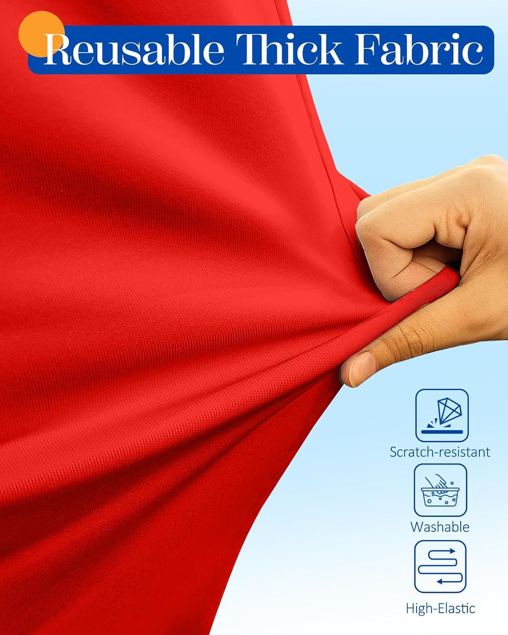 Slohif Luggage Cover for Suitcase Tsa Approved Protector - Luggage Sleeve Suit Case Cover Travel Stretch Large Baggage Case Protective Washable Fit 22-24 Inch Red