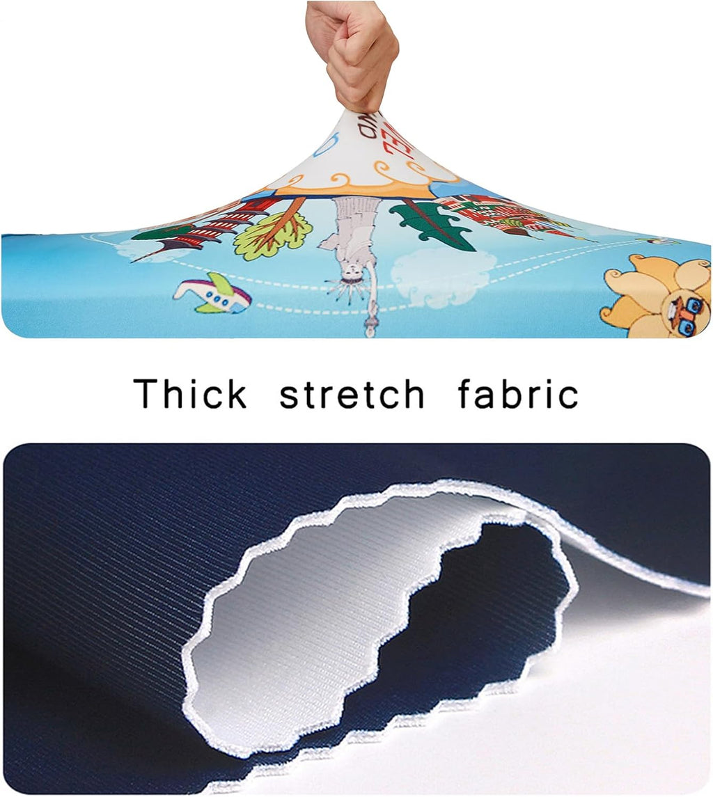 WUJIAONIAO Travel Luggage Cover Baggage Suitcase Cover Protector Skins 18-32 Inch (ocean, L (for 25-28 inch luggage))