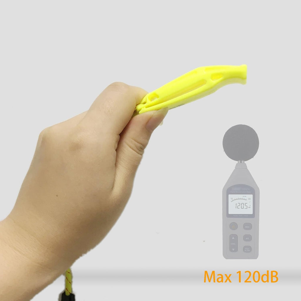 Emergency Safety Whistle with Lanyard, Loud Pea-Less Survival Whistles for Boating Kayaking Life Vest Paddle Board Rescue Signaling.
