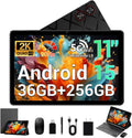Android Tablet, 11" Android 15 Tablet, 2K FHD Display Tablets, 36GB RAM (12+24) & 256GB ROM,1TB Expandtion, Octa-Core, 8000mAh, WiFi 6, BT 5.0, HD IPS Large tableta, Keyboard & Mouse Included