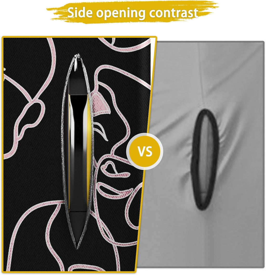 30 Inch PVC Luggage Protector Covers for TSA Approved Clear Suitcase Cover Protector Transparent Luggage Protective Cover Set (Figure, Suitable for 30"-31")