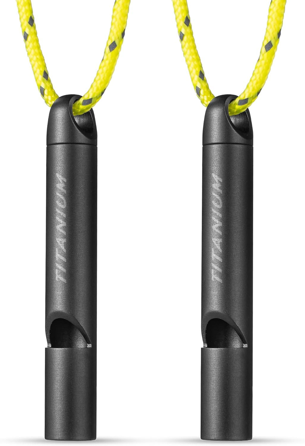 Titanium Emergency Whistle, Survival Safety Whistles for Coaches,Dog Training,Hiking, Life Saving-Loud up to 120db