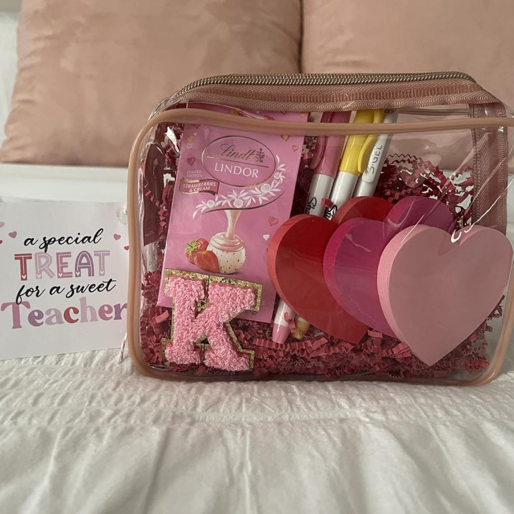 PACKISM Valentines Day Gifts for Him Her - Clear Makeup Bag, 2 Pack TSA Approved Toiletry Bag Quart Size Bag, Travel Makeup Cosmetic Bag for Women Clear Toiletry Bag, Rose Red