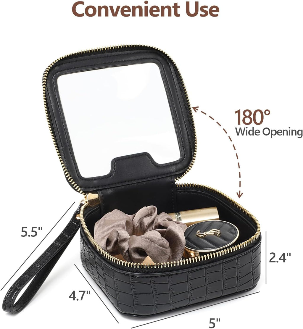 PACKISM TSA Approved Toiletry Bag - Upgrade Color-Edged Clear Makeup Bags, Clear Toiletry Bags For Traveling Fits Various Storage Needs