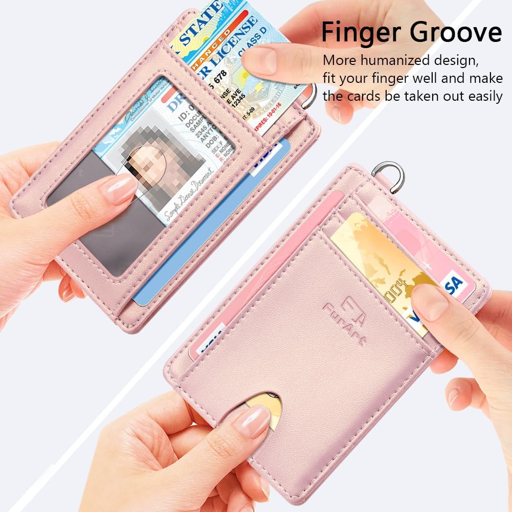 FurArt Slim Minimalist Wallet, Front Pocket Wallets, RFID Blocking, Credit Card Holder for Men & Women