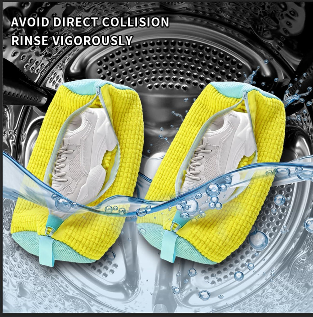 Shoe Washing Machine Bags 2 PCS – Premium, Durable Laundry Bags for Sneakers, Boots, High Heels, and More. Prevent Wear and Tear During Washing Perfect for Home Use, Travel, and Easy Shoe Care