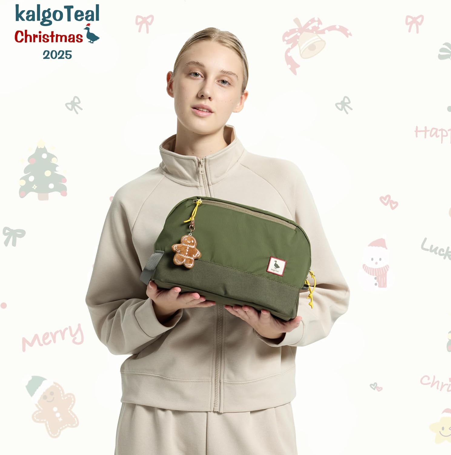 Travel Toiletry Bag 8L, Large Packing Cube with Waterproof TPU Wet/Dry Compartment (Christmas 2025)