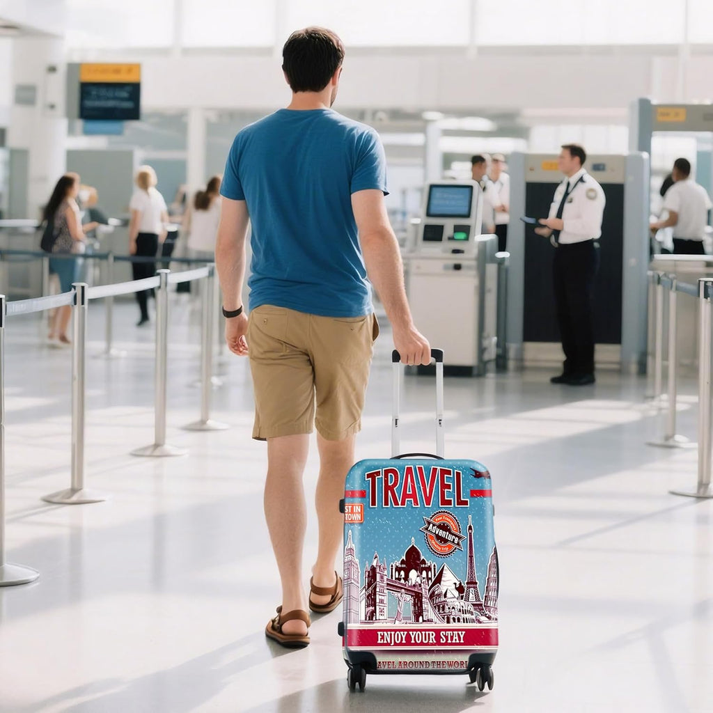 WUJIAONIAO Travel Luggage Cover Baggage Suitcase Protector Fit for 18-32 Inch Luggage (XL (for 29-32 inch luggage), PINK PANTHER)