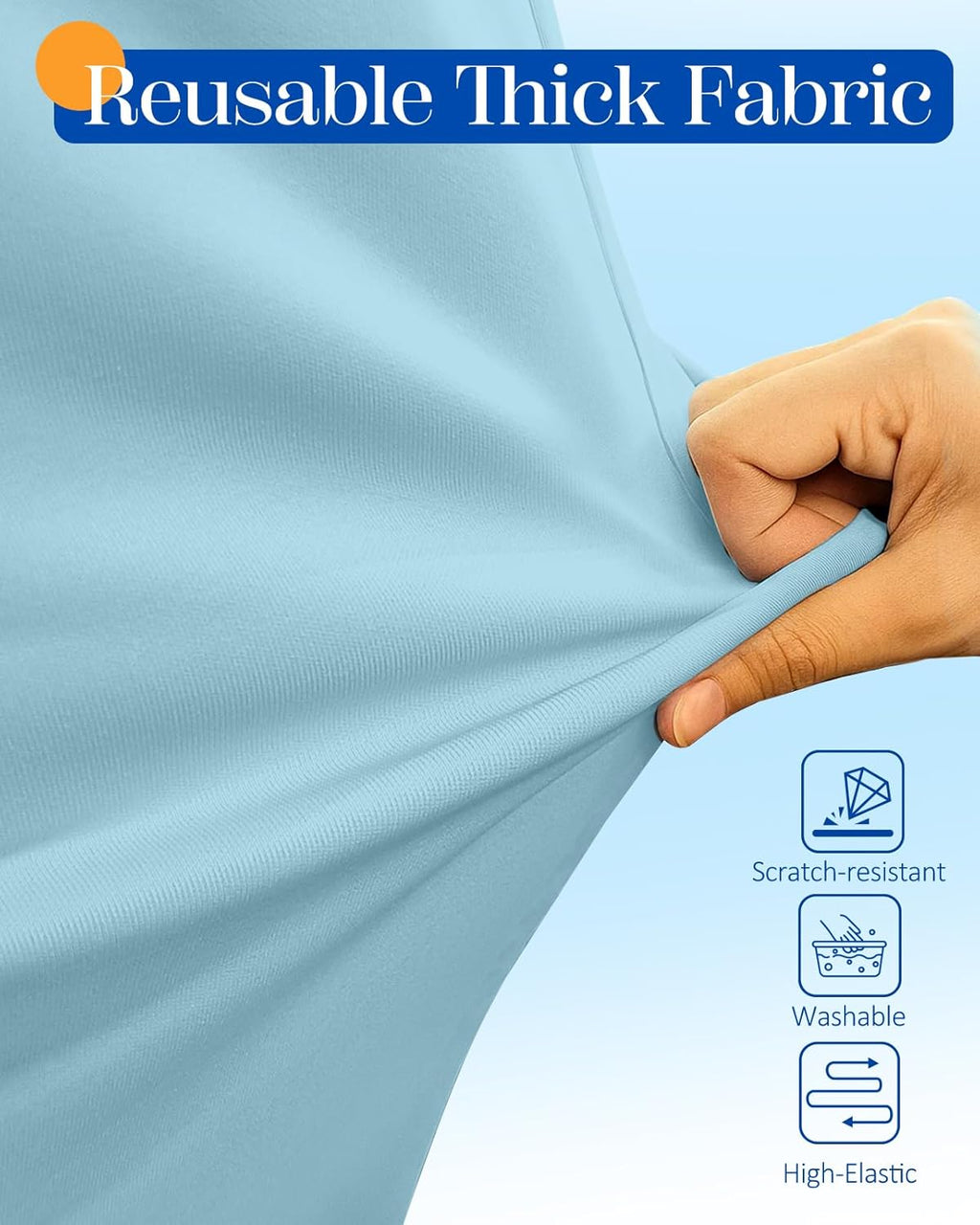 Slohif Luggage Cover for Suitcase Tsa Approved Protector - Luggage Sleeve Suit Case Cover Travel Stretch Large Baggage Case Protective Washable Fit 30-32 Inch Light Blue