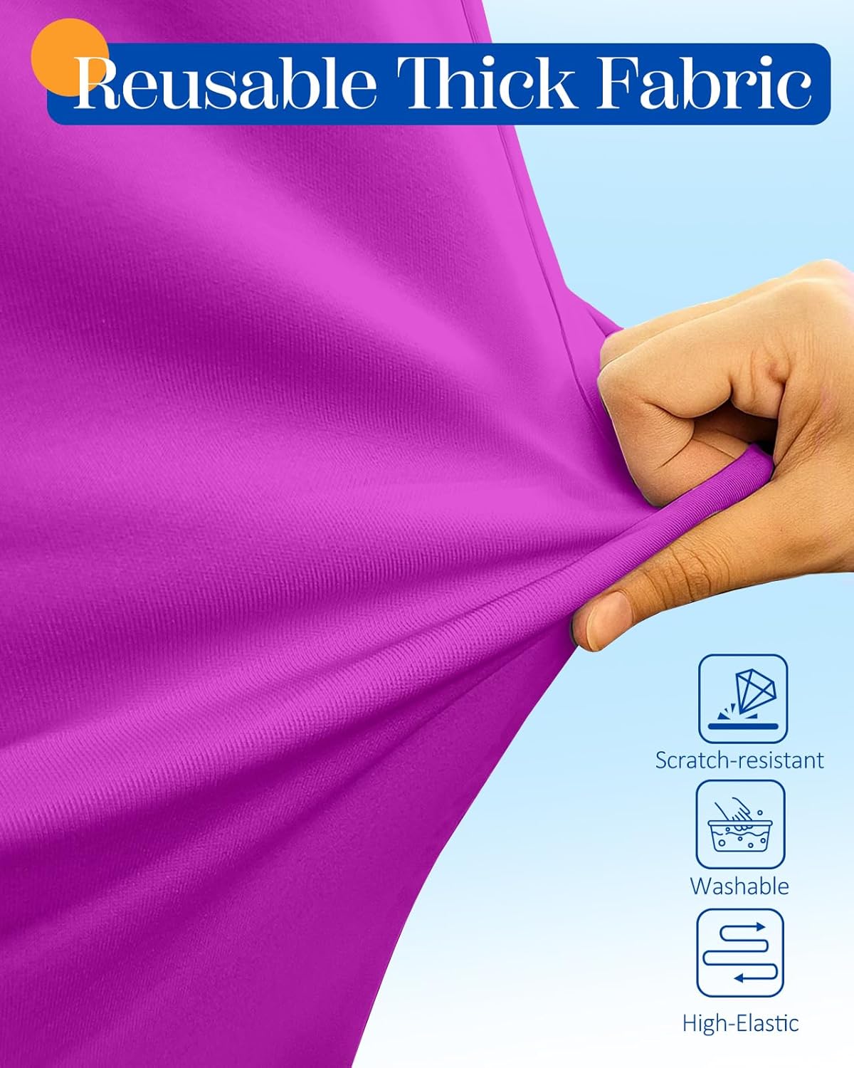 Slohif Luggage Cover for Suitcase Tsa Approved Protector - Luggage Sleeve Suit Case Cover Travel Stretch Large Baggage Case Protective Washable Fit 22-24 Inch Purple