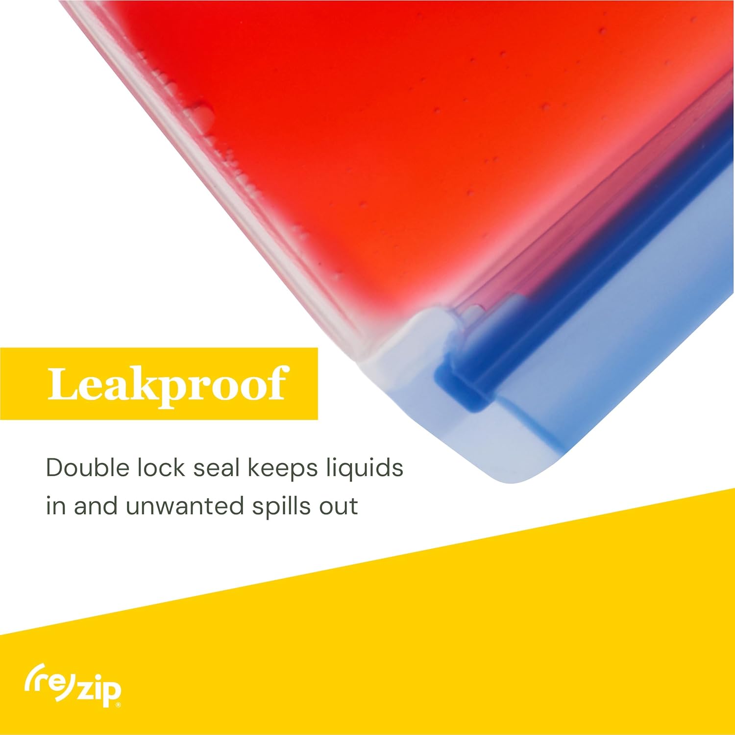 (re) zip 5-pack Reusable Sandwich Lunch Food Storage Bags | BPA-Free, Food Grade, Leakproof, Freezer Safe, Dishwasher Safe, Travel Friendly | Multicolor for Easy Organization